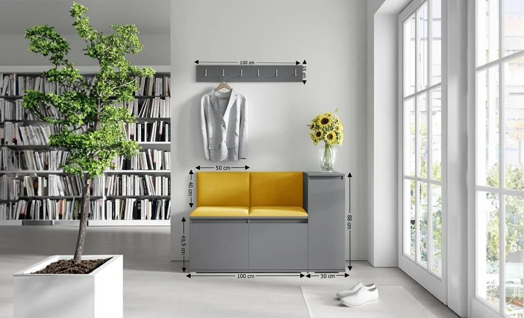 Cuier Hol Max 25, Grafit/ Portocaliu - Trinity 26 1