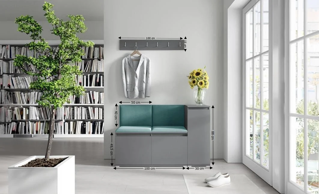 Cuier Hol Max 25, Grafit/ Verde - Trinity 28 1