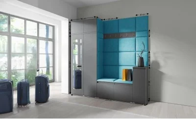 Cuier Hol Max 26, Grafit/ Albastru - Trinity 13