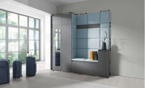 Cuier Hol Max 26, Grafit/ Albastru - Trinity 22
