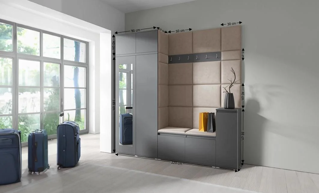 Cuier Hol Max 26, Grafit/ Maro - Trinity 5 1