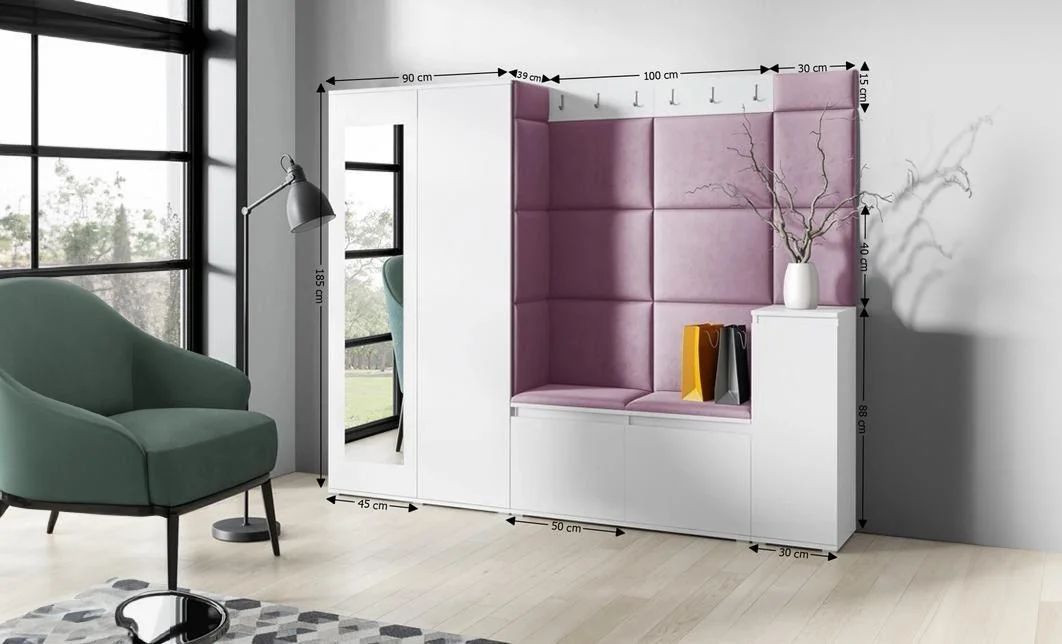 Cuier Hol Max 27, Alb/ Mov - Trinity 11 1