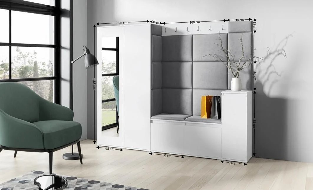 Cuier Hol Max 27, Alb/ Gri - Trinity 15 1
