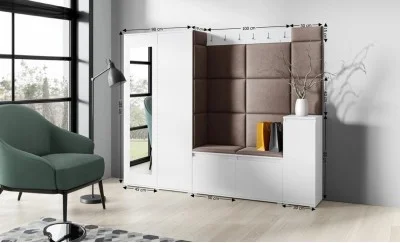 Cuier Hol Max 27, Alb/ Maro - Trinity 8
