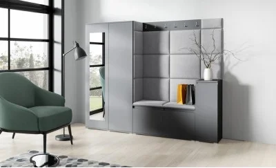 Cuier Hol Max 27, Grafit/ Gri - Trinity 14