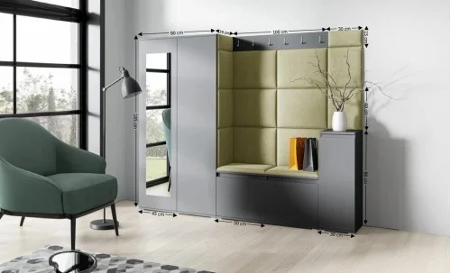 Cuier Hol Max 27, Grafit/ Verde - Trinity 27