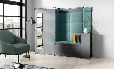 Cuier Hol Max 27, Grafit/ Verde - Trinity 28