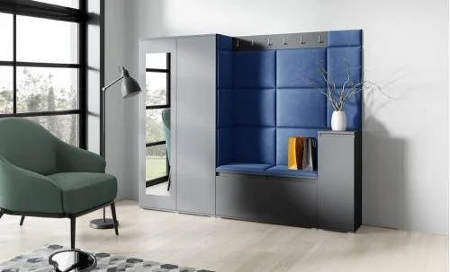 Cuier Hol Max 27, Grafit/ Albastru - Trinity 31