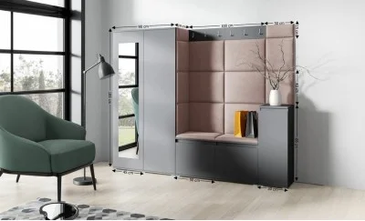 Cuier Hol Max 27, Grafit/ Maro - Trinity 7
