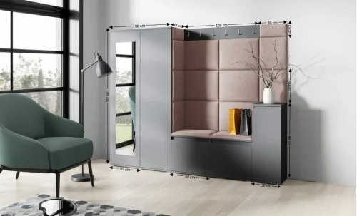 Cuier Hol Max 27, Grafit/ Maro - Trinity 7