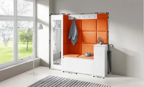 Cuier Hol Max 28, Alb/ Portocaliu - Trinity 25