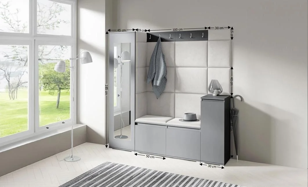 Cuier Hol Max 28, Grafit/ Crem - Trinity 1 1