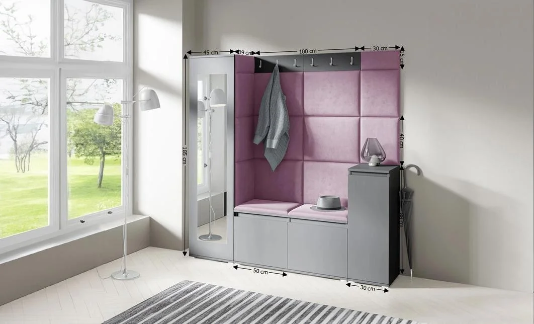 Cuier Hol Max 28, Grafit/ Mov - Trinity 11 1