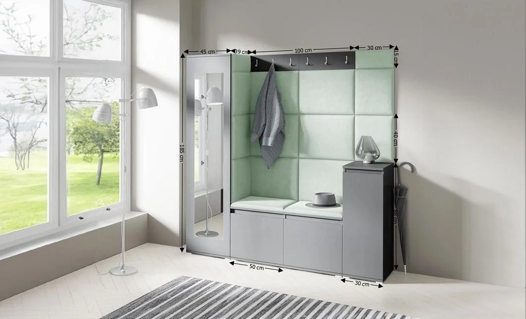 Cuier Hol Max 28, Grafit/ Verde - Trinity 21 1