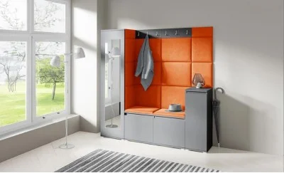 Cuier Hol Max 28, Grafit/ Portocaliu - Trinity 25