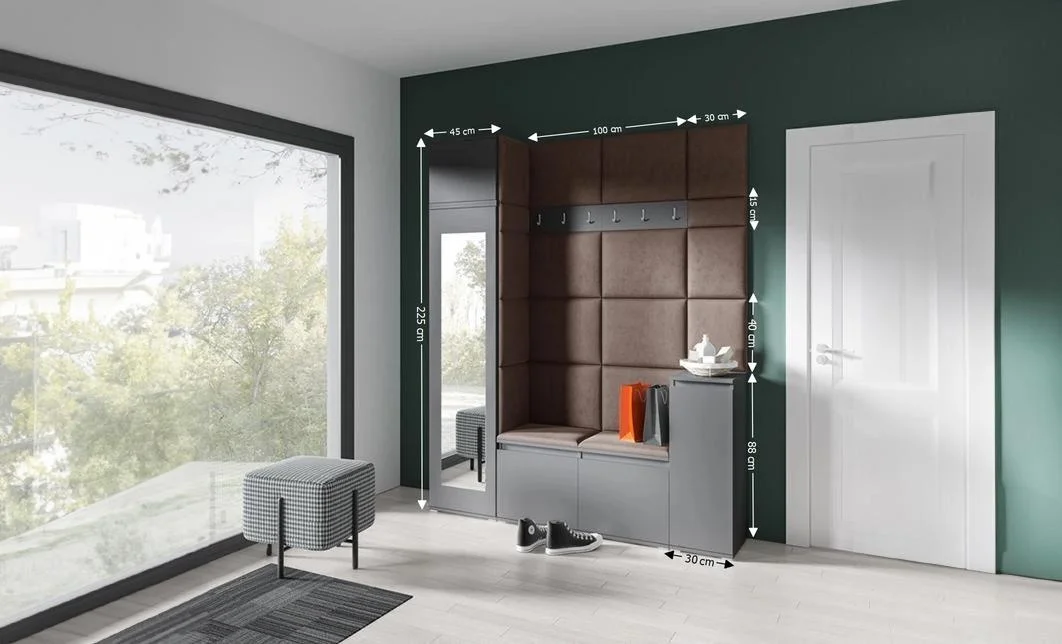 Cuier Hol Max 29, Grafit/Maro - Trinity 8 1