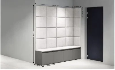 Cuier Hol Max 3, Grafit/ Crem - Trinity 1