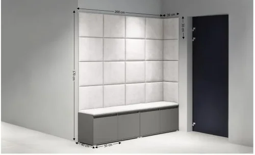 Cuier Hol Max 3, Grafit/ Crem - Trinity 1
