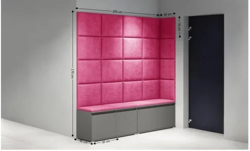 Cuier Hol Max 3, Grafit/ Roz - Trinity 10