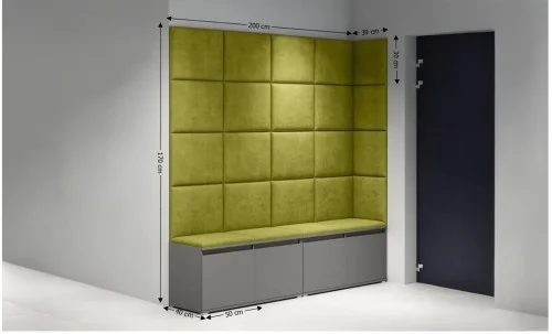 Cuier Hol Max 3, Grafit/ Verde - Trinity 12