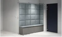 Cuier Hol Max 3, Grafit/ Gri - Trinity 14