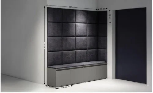 Cuier Hol Max 3, Grafit/ Negru - Trinity 16