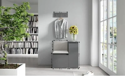 Cuier Hol Max 30, Grafit/ Crem - Trinity 1