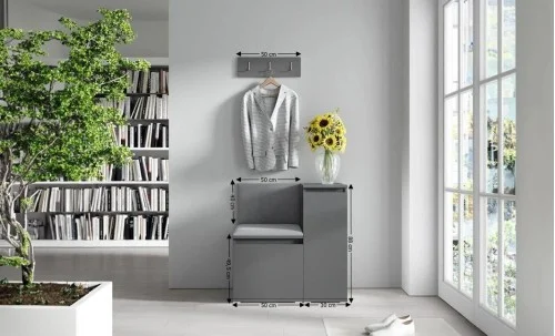 Cuier Hol Max 30, Grafit/ Gri - Trinity 15