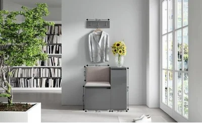 Cuier Hol Max 30, Grafit/ Bej - Trinity 2
