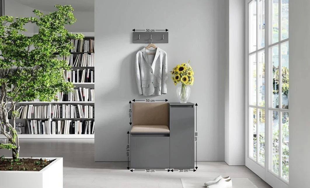 Cuier Hol Max 30, Grafit/ Bej - Trinity 4 1