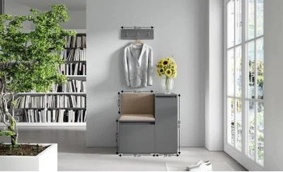 Cuier Hol Max 30, Grafit/ Bej - Trinity 4