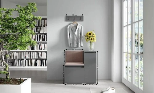 Cuier Hol Max 30, Grafit/ Maro - Trinity 7