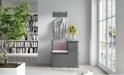 Cuier Hol Max 30, Grafit/ Roz - Trinity 19
