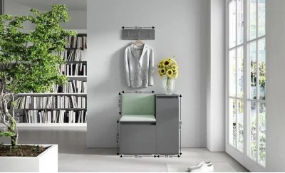 Cuier Hol Max 30, Grafit/ Verde - Trinity 21