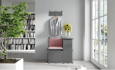 Cuier Hol Max 30, Grafit/ Roz - Trinity 23