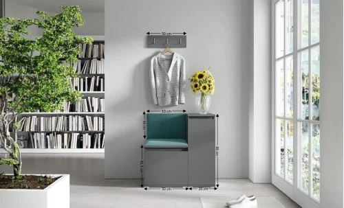 Cuier Hol Max 30, Grafit/ Verde - Trinity 28