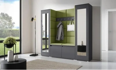 Cuier Hol Max 31, Grafit/ Verde - Trinity 12