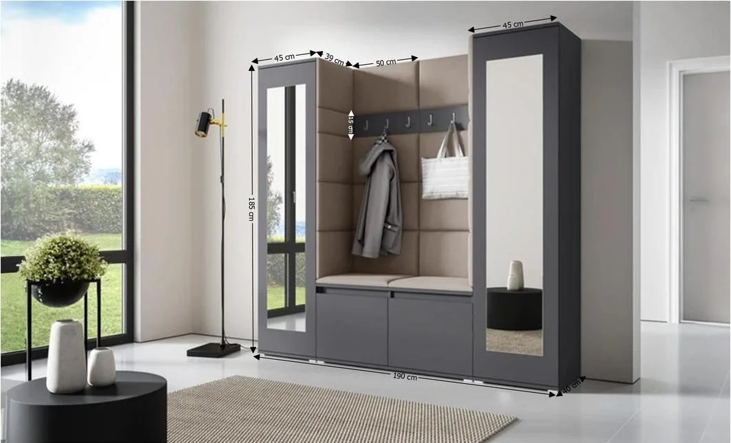 Cuier Hol Max 31, Grafit/ Maro - Trinity 5 1