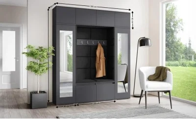 Cuier Hol Max 32, Grafit/Negru - Trinity 16