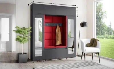 Cuier Hol Max 32, Grafit/Rosu - Trinity 24