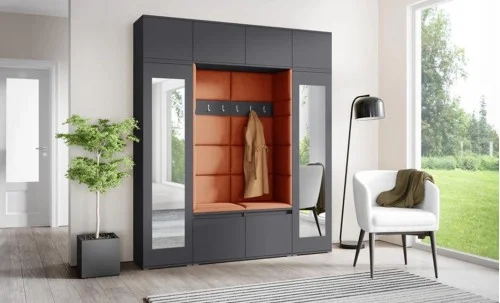 Cuier Hol Max 32, Grafit/Portocaliu - Trinity 25