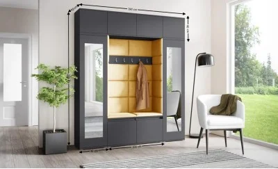 Cuier Hol Max 32, Grafit/Portocaliu - Trinity 26