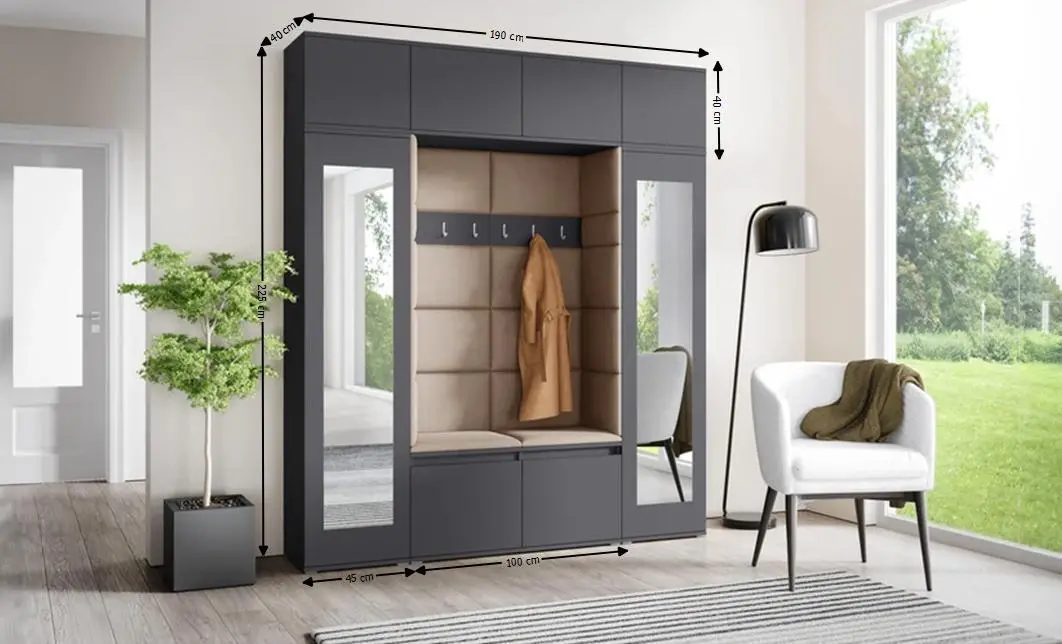 Cuier Hol Max 32, Grafit/Bej - Trinity 4 1