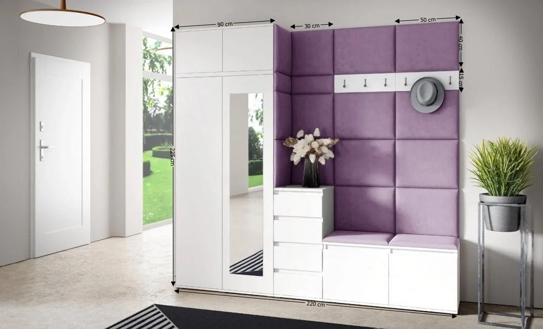 Cuier Hol Max 33, Alb/Mov - Trinity 11 1