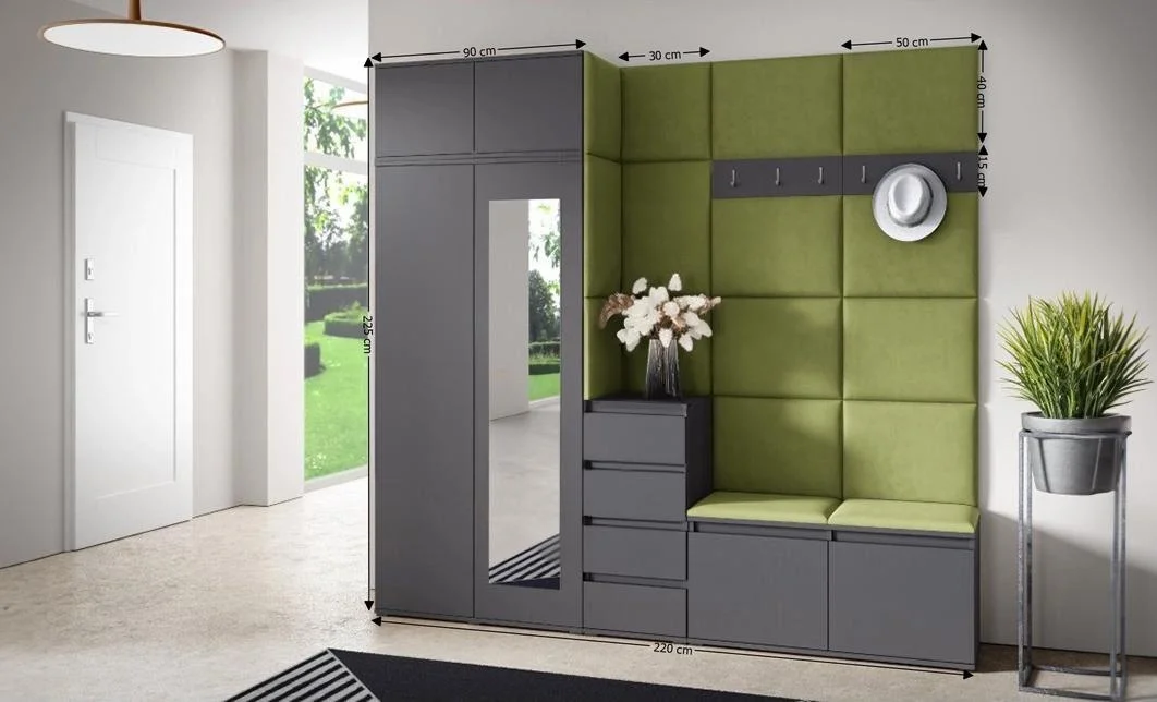 Cuier Hol Max 33, Grafit/Verde - Trinity 12 1
