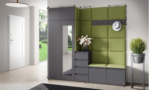 Cuier Hol Max 33, Grafit/Verde - Trinity 12