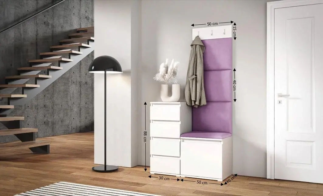 Cuier Hol Max 35, Alb/Mov - Trinity 11 1