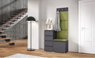 Cuier Hol Max 35, Grafit/Verde - Trinity 27