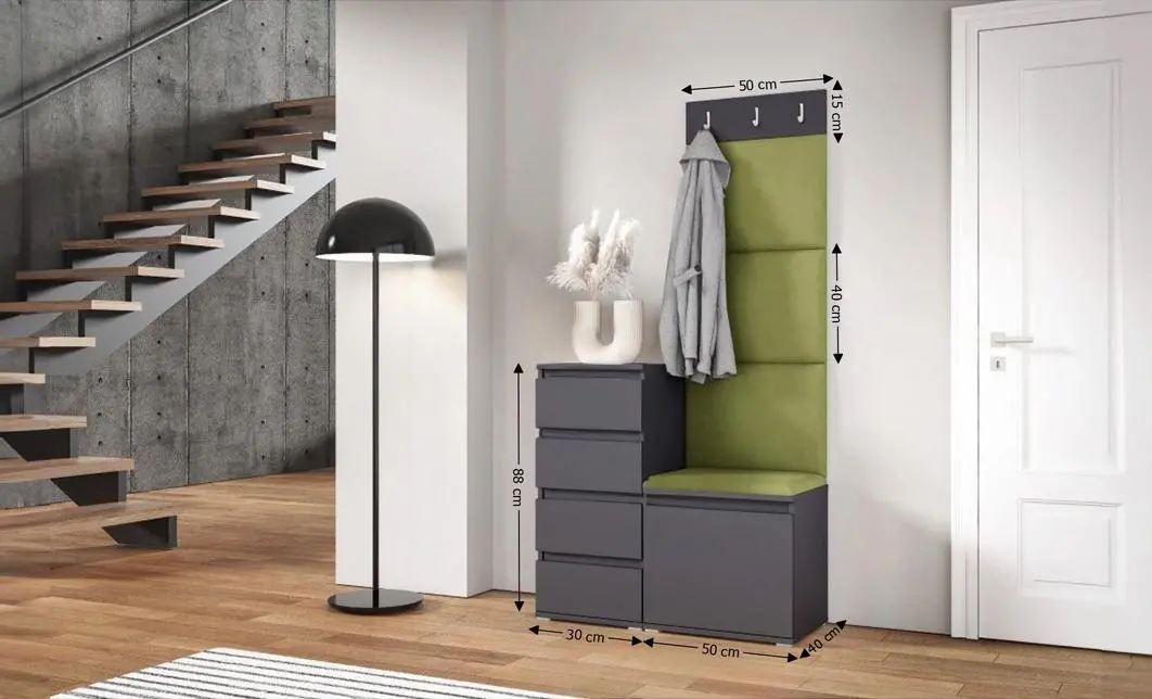 Cuier Hol Max 35, Grafit/Verde - Trinity 27 1
