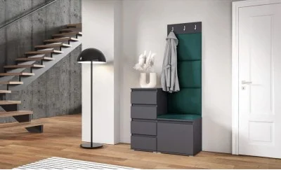 Cuier Hol Max 35, Grafit/Verde - Trinity 28